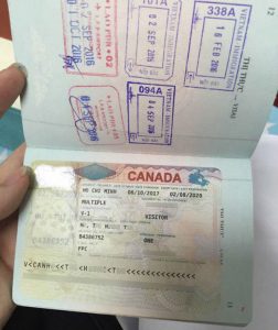 Xin cấp visa canada